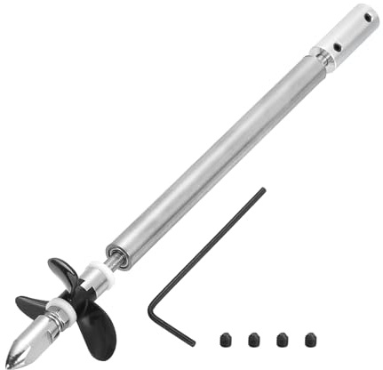 QUARKZMAN Albero Trasmissione Con Elica E Giunto Accoppiamento Per Kit Assemblaggio Per Barche RC Albero L130mm Manicotto L80mm Elica D36mm Adatto Per Albero Motore 3.17 Mm