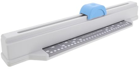 Toyvian Perforadora Manual de 30 Agujeros para Hojas A4 Herramienta Metálica Portátil para Encuadernación Espiral Perforadora de Papel Multiperforación para Oficina y Archivo