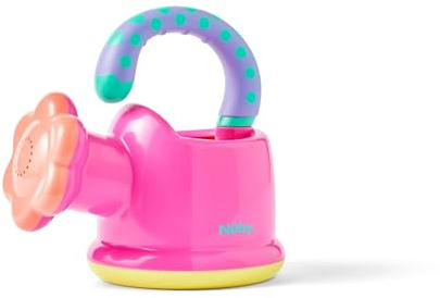 Nuby Watering Can Interactive Fun Baby Bath Toy, 6M+, Pink | Indoor & Outdoor Baby Toy with Easy-Grip Handle to Develop Motor Skills and Hand-Eye Coordination