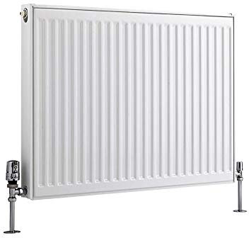 Milano Compact White Type 11 Horizontal Single Panel Convector Radiator - 600mm x 800mm