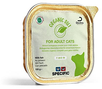 SPECIFIC Feline F-Bio-W Organic Fisch Boîte 8 x 100 g