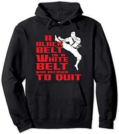 Karaté Taekwondo ceinture noire Sweat à Capuche