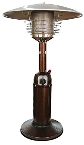 Dbtxwd Tisch-Terrassenheizung, Outdoor-Edelstahl-Terrassen-Gasheizung, Propan- Oder Butangasflasche Niedrige Energie, Freistehender, Einfach Zu Steuernder Terrassenheizer, Für Gazebo Garden Camping