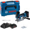 Bosch Professional 18V System Akku Stichsäge GST 18V-155 SC (mit Stabform, 2x Akku ProCORE 4.0Ah, Schnellladegerät GAL 18V-40, 2 Stichsägeblätter, in L-BOXX)
