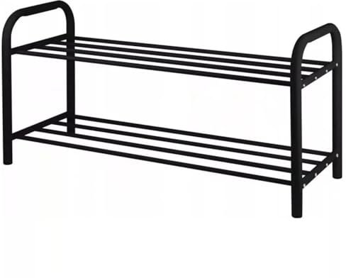 Luckyberg mit 2,3,4 oder 5 Ebenen | Schuhständer aus Metall, Schuhaufbewahrung, Schuhständer als Perfekter Wohnassistent. Offener Schuhschrank. (2 Ebenen)