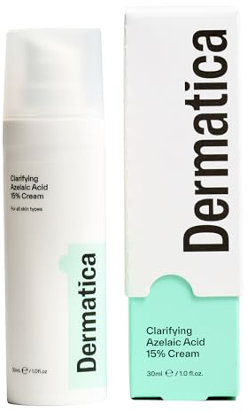 Dermatica Clarifying Azelaic Acid 15% Cream | Lightweight and Fragrance Free Skincare | Gentle and Effective for all Skin Types