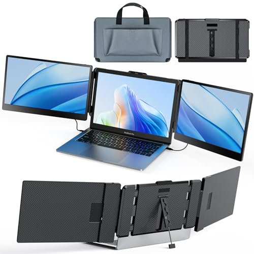 SMISEACOW Tragbarer Monitor S2 – Mobile Laptop Bildschirm Erweiterung 14 Zoll FHD 1080P Portable Monitor Laptop Screen Extender HDMI Erweiterung