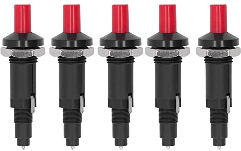 Yechiry 5PCS Piezo Acceniter, Sostituzione Dell'accenditore a Griglia, 1 out 2 Scintilla Accenditore PP PP Punk Pully Griglittori Adatto a Una varietà di Marchi di Griglia Barbecue Gas