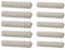 10PCS Electrical Connector Blocks - 12-Position Terminal Strips for Wiring (3A/5A) - Flame-Retardant Nylon & Zinc Alloy Terminal Blocks for DIY, Control Panels, Appliances, and CCTV Systems