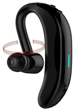 Bluetooth-headset Bluetooth 5.3 trådlöst headset in-ear enkelt öra inbyggd mikrofon 180°rotation vänster och höger öra universell ultralång standby (grå)