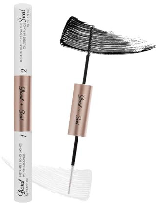 Colla per Ciglia Finte, Colla Adesiva per Ciglia, Cluster Lunga Durata Lash Glue, Lash Bond and Seal, Waterproof Fai Da Te Kit Extension Ciglia Strong Hold 48-72 Ore