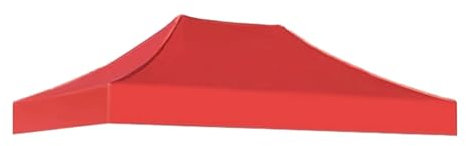 AMENGJ Tetto di Ricambio per Padiglioni Copertura, Tetto for Gazebo, Solo Copertura Superiore for Tenda in Tessuto Oxford Ispessito 3x2M, Telo Antipioggia for Patio(Red)