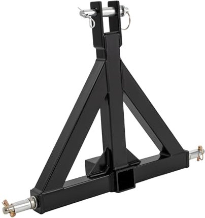 3-punkts släpvagnskoppling traktor-draggasadapter med 5,08 cm standard släpvagnskoppling släpvagnstift för traktor lämplig för släpvagnsport