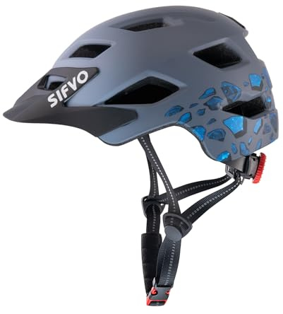 Kids Helmet, SIFVO Kids Bike Helmet Boys and Girls Bike Helmets with Cool Visor Helmet for Kid 5-14, Kid Bike Helmets Youth Bike Helmet Adjustable & Lightweight 50-57cm