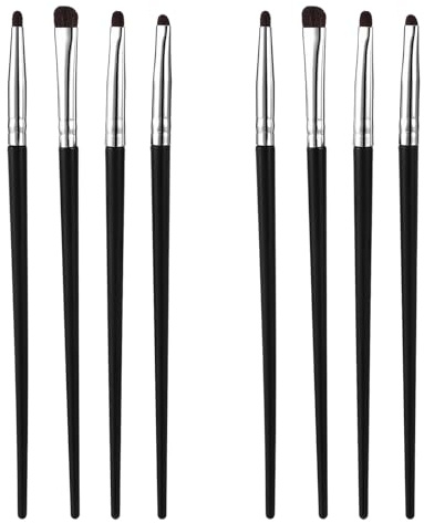 8 Stück Pinselset Makeup,Lidschatten Pinselset, Mehrzweck Makeup Pinsel mit Eyelinerpinsel lidschatten applikator Highlighter Pinsel Concealerpinsel, Schminkpinsel für Make-up Augen, essence(4 Stile)