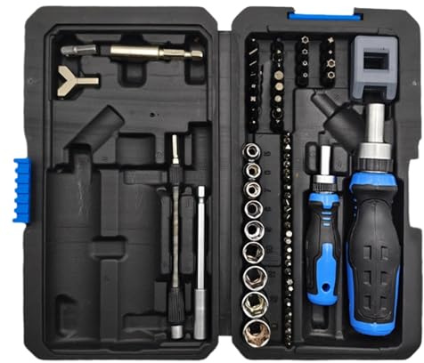 Set Di Cacciavite A Cricchetto | Set Ratchet Magnetico Compatto Da 69 Pezzi | Utensile Driver Per Meccanica Elettrica Idraulica Elettrodomestici Officina
