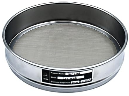 20 cm lab-analyssikt - 400 mesh 0,0385 mm rostfritt stålsikt med kromram for provtagning och inspektion