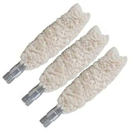Tipton Bore Mop 16/20 Gauge 3-Pack with 8-32 Threads, Cotton Construction for Applying Gun Oil, Solvent, Bore Cleaning