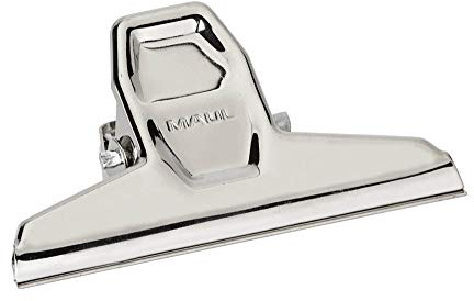 Papier-Klemmer MAULpro, verwindungssteif, Stahl, 95 mm Breite, 25 mm Klemmweite, hellsilber