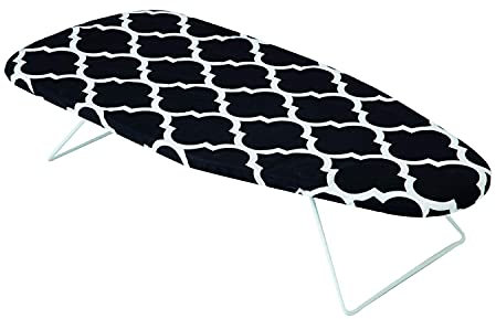 Mabel Home Table Top Ironing Board with Folding Legs, Extra Cover