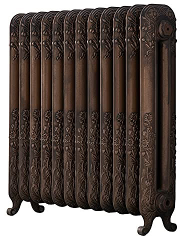The Daisy 794 Vertical Cast Iron Radiator 12S Aged Bronze 794 x 814