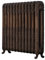 The Daisy 794 Vertical Cast Iron Radiator 12S Aged Bronze 794 x 814