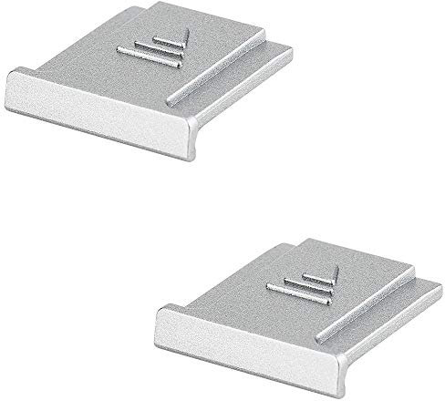 2 Pack JJC Blitzschuh Abdeckung für Fuji X-T30 III X-Half X-HF1 XS20 XH2 XH2s XH1 XT5 XT4 XT3 XT2 XE4 X-E5 XT50 XT30 XT30II XT20 XT10 X100VI X100V X100F GFX100RF GFX100SII GFX100S GFX100 GFX50S Silber