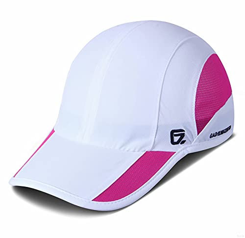 GADIEMKENSD Herren-Sportmütze, schnelltrocknend, LSF 50+, weich, 56–60 cm, weiß, 7 / 7 1/2