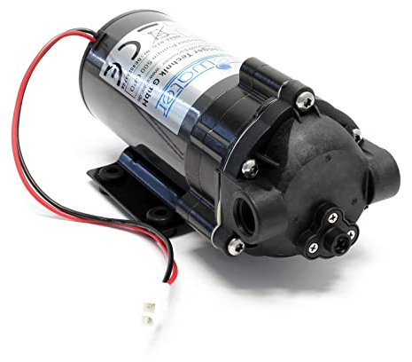 Wiltec Druckerhöhungspumpe 500 GPD (1900 l), Booster Pumpe 100 W für Umkehrosmoseanlage, Wasser Eingangsdruck 2 bar auf Ausgangsdruck 5 bar