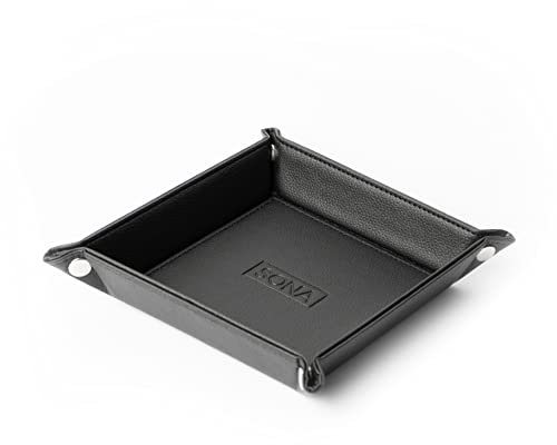 SONA Schlüsselablage, Taschenleerer, 20x20cm, schwarz - minimalistisch & stilvoll