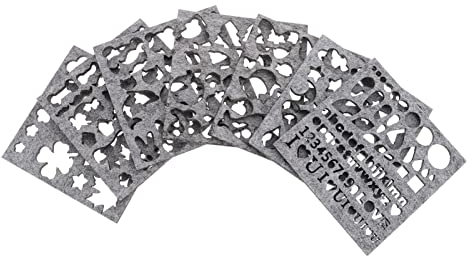 Ciieeo Molde De Lana Para Fieltering 7 Plantillas De Lana Kit De Herramientas De Bricolaje 10x10cm