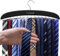 EOGRFW Tie Rack,24 Hook Tie Holder,360° Rotating,Foldable Metal Hooks,Tie Hanger Organizer for Closet Wooden Belt Storage Rack for Men Ties Belts Scarves Accessories (Black)