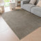 Ceneco Kurzflor Teppich Wohnzimmer, Teppich Schlafzimmer Groß, Waschbarer Chenille Teppiche, Rutschfester Teppiche Kinderzimmer, Weicher Tepich-Dünner Büro Tepich(Taupe, 140×200cm)