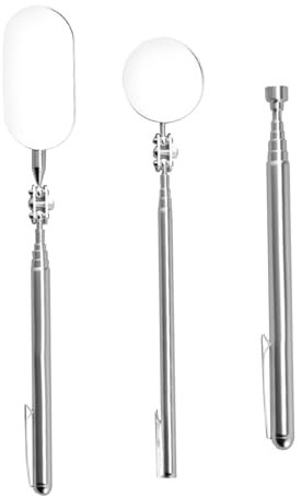Nybhyjka Specchio Telescopico - Strumento Ispezione Auto con Specchio Estensibile | Accessori Piegevoli per Manutenzione Veicoli e Attrezzi Ergonomici per Meccanici Principianti ed Esperti