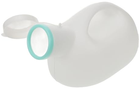 LOLIPPYY Urinario Portátil para Hombres Plástico Resistente con Tapa Grande Reutilizable para Hospital Viaje y Camping Cómodo para Pacientes Masculinos