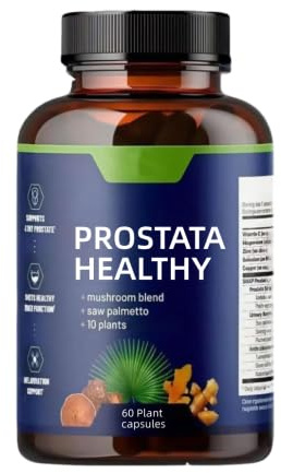 Complejo de palma enana americana y hierbas naturales, ayuda a la salud del cabello y al tracto urinario, vegano, sin OGM; 60 cápsulas de origen vegetal;