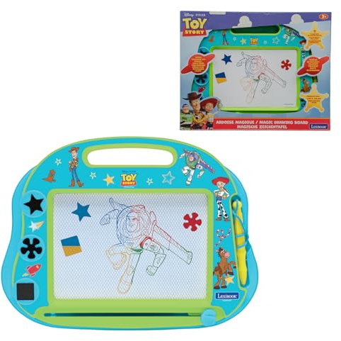 Lexibook, Toy Story Ardoise Magique A5, CRTS550 | Multicolore Magnétique Tableau avec Stylet et tampons, Jouet créatif effaçable pour enfants