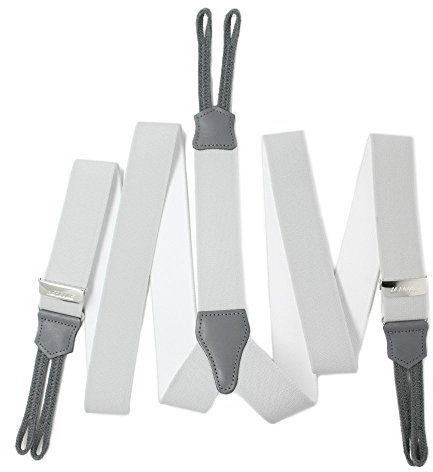 YEHMAN - Bretelle - Uomo grigio 120 cm