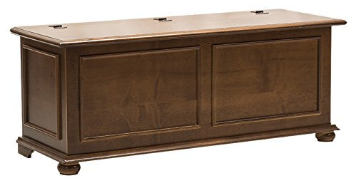 Pieffe Mobili Cipolla Cassapanca, Legno, Noce Arte Povera, 120 x 42 x 50 cm