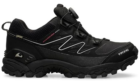 Viking Unisex-Erwachsene Anaconda 4x4 Boa GTX Trekking- & Wanderhalbschuhe, Schwarz (Black/Orange 231), 45 EU,Trekking- & Wanderschuhe
