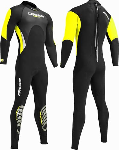 Cressi Muta Morea MONOPEZZO Uomo Nero/Giallo 3mm 3XL/7