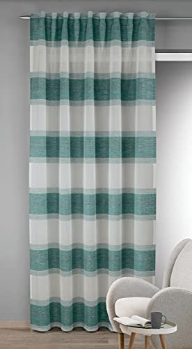 Albani Schal GB vd. Schlaufen/Perla / 245x135 cm, Petrol