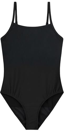 CityComfort Perioden Badeanzug Damen Auslaufsicherer Umstandsbadeanzug Bademode mit Verstellbaren Trägern und UV Schutz UPF 50 (Schwarz, 2XL)
