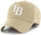 47 MLB Mütze mit Primär-Logo, verstellbar, Einheitsgröße für Erwachsene, Tampa Bay Rays, Khaki-Weiß, Tampa Bay Rays, Khaki-Weiß, Einheitsgr��e