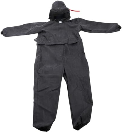 KIMISS Traje de Protección contra Materiales Peligrosos para Chorro de y Pintura en Aerosol - Mono de Trabajo Resistente de Tela de Goma Duradera
