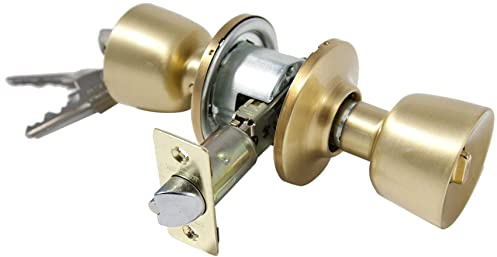 Tesa Assa Abloy 3500U0LM Jeu de poignées TULIPA pour portes Laiton mat Fonction 00 TULIPA