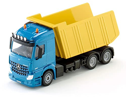 siku 3549, LKW mit Kippmulde, 1:50, Metall/Kunststoff, Blau/Gelb, Kippbare Mulde