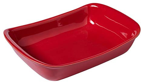 Pyrex Supreme Plat à four, céramique, rouge, 30 x 20 cm
