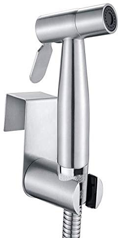 Bidet-Handbrause, Hand gehalten Bidet Sprayer Edelstahl Sprayer mit 59-Zoll-Schlauch und Halterung Halter für Dusche Badezimmer Hygiene Toilettenpapier Windelreinigung