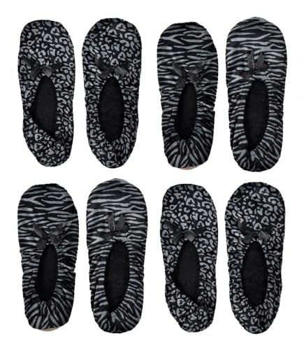 OZABI - Pantofole da donna INFINITIVO Comfort, Confezione da 4 paia di ballerine 1086, 37 EU